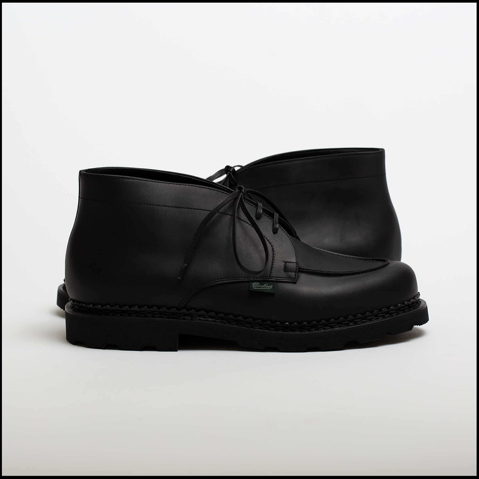 CHUKKA shoes in Black color by Paraboot for Arpenteur