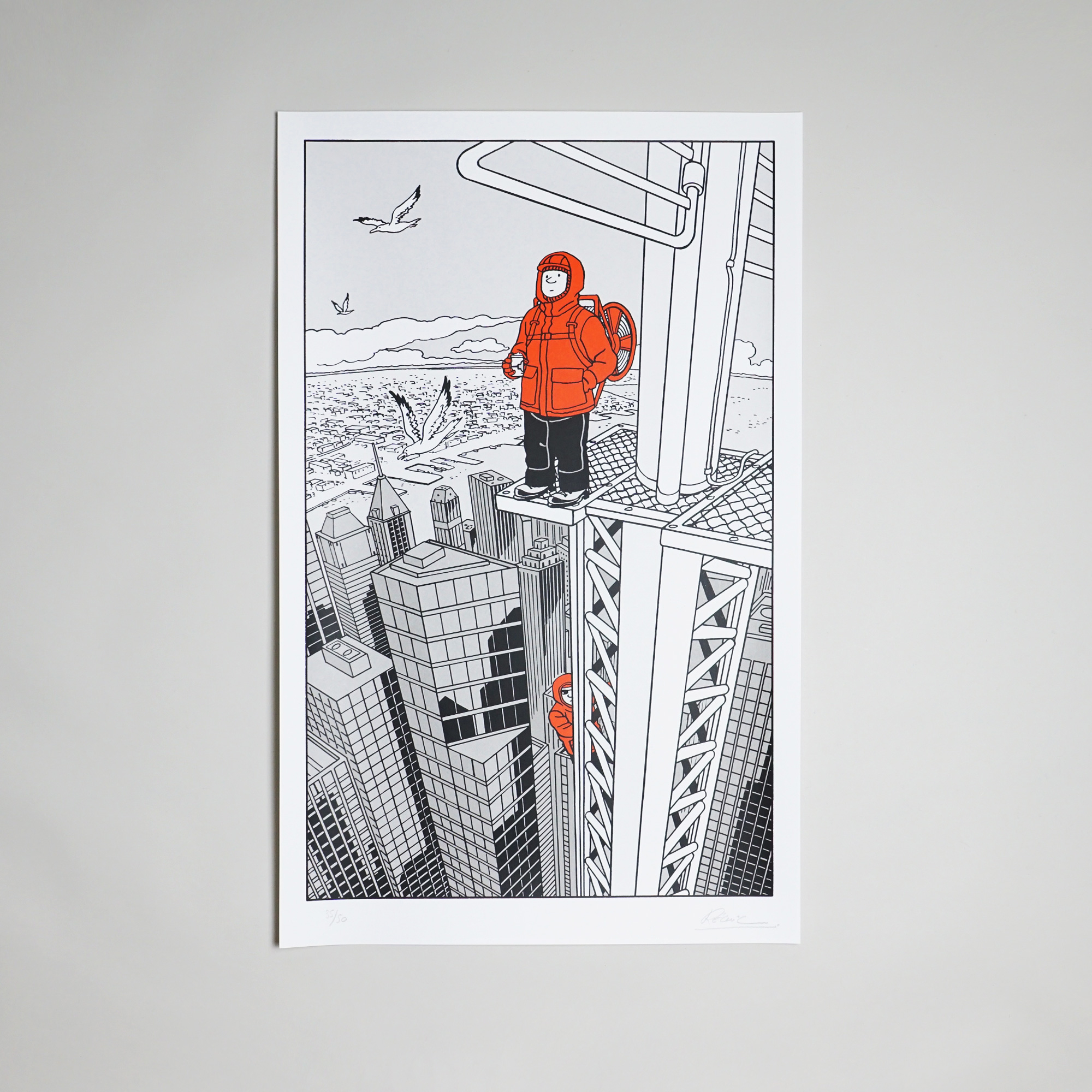 « DAY » Screen print by Arpenteur for C'H'C'M'