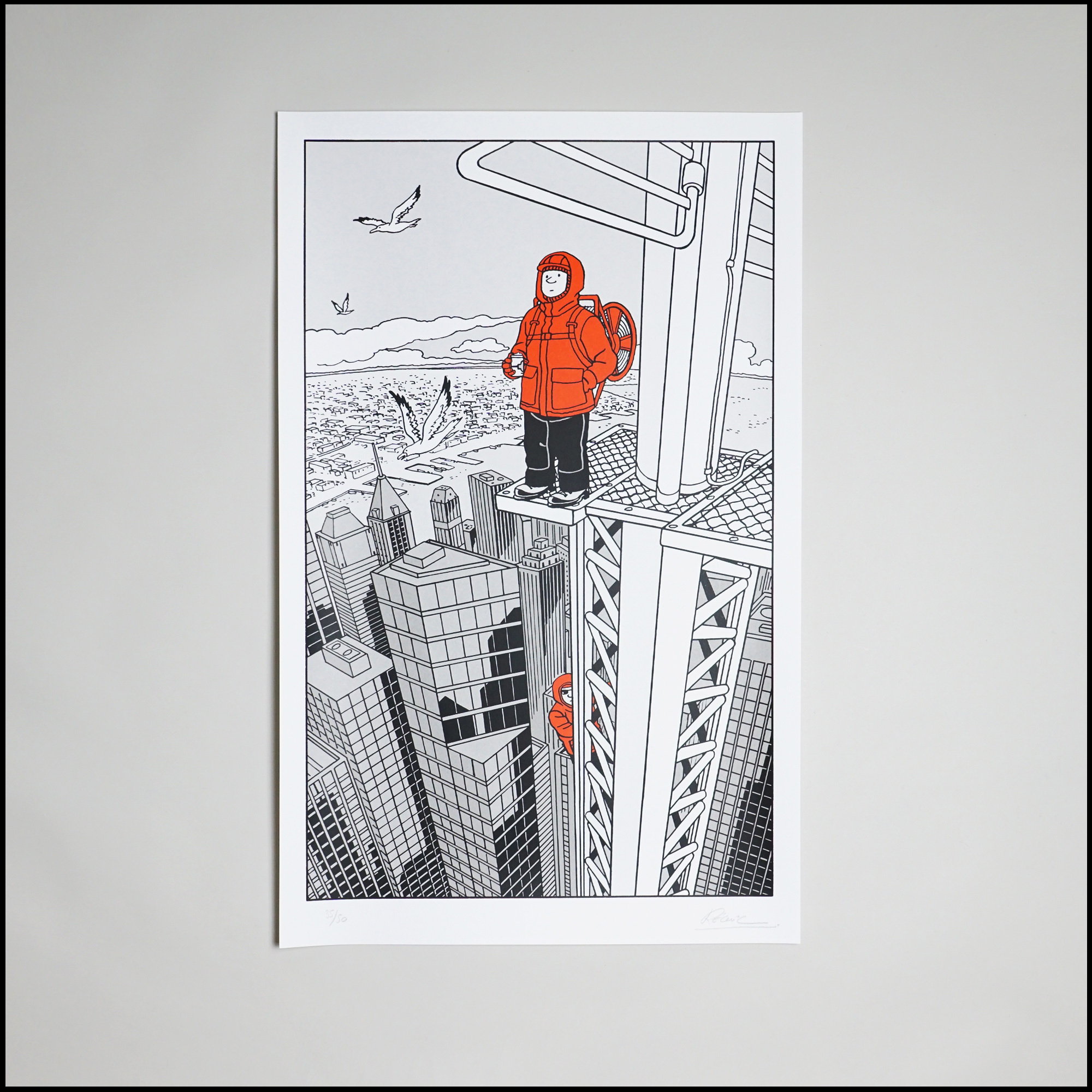 « DAY » Screen print by Arpenteur for C'H'C'M'