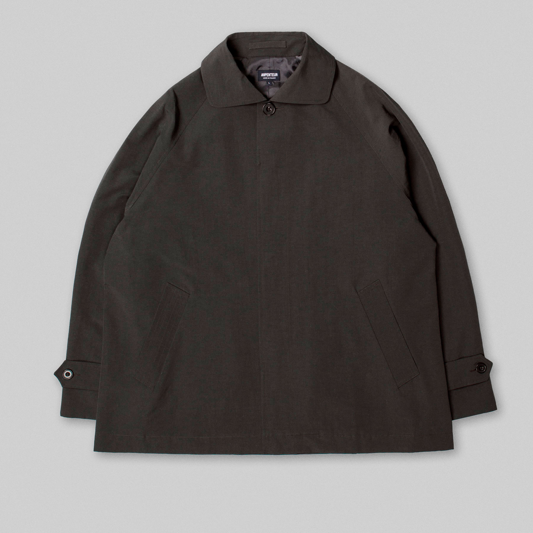 UTILE overcoat in Charcoal by Arpenteur