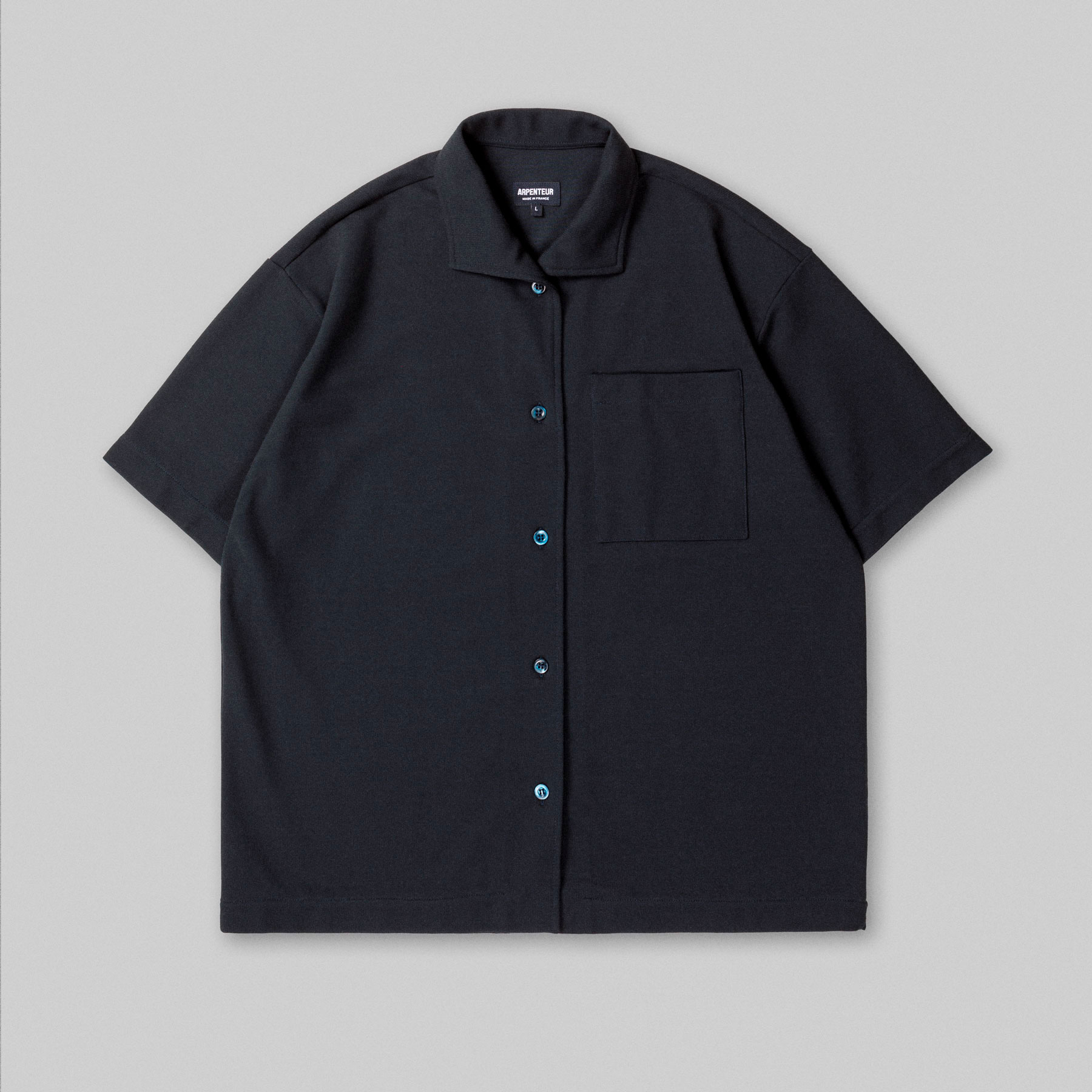 CORAL short sleeve shirt by Arpenteur in Midnight color