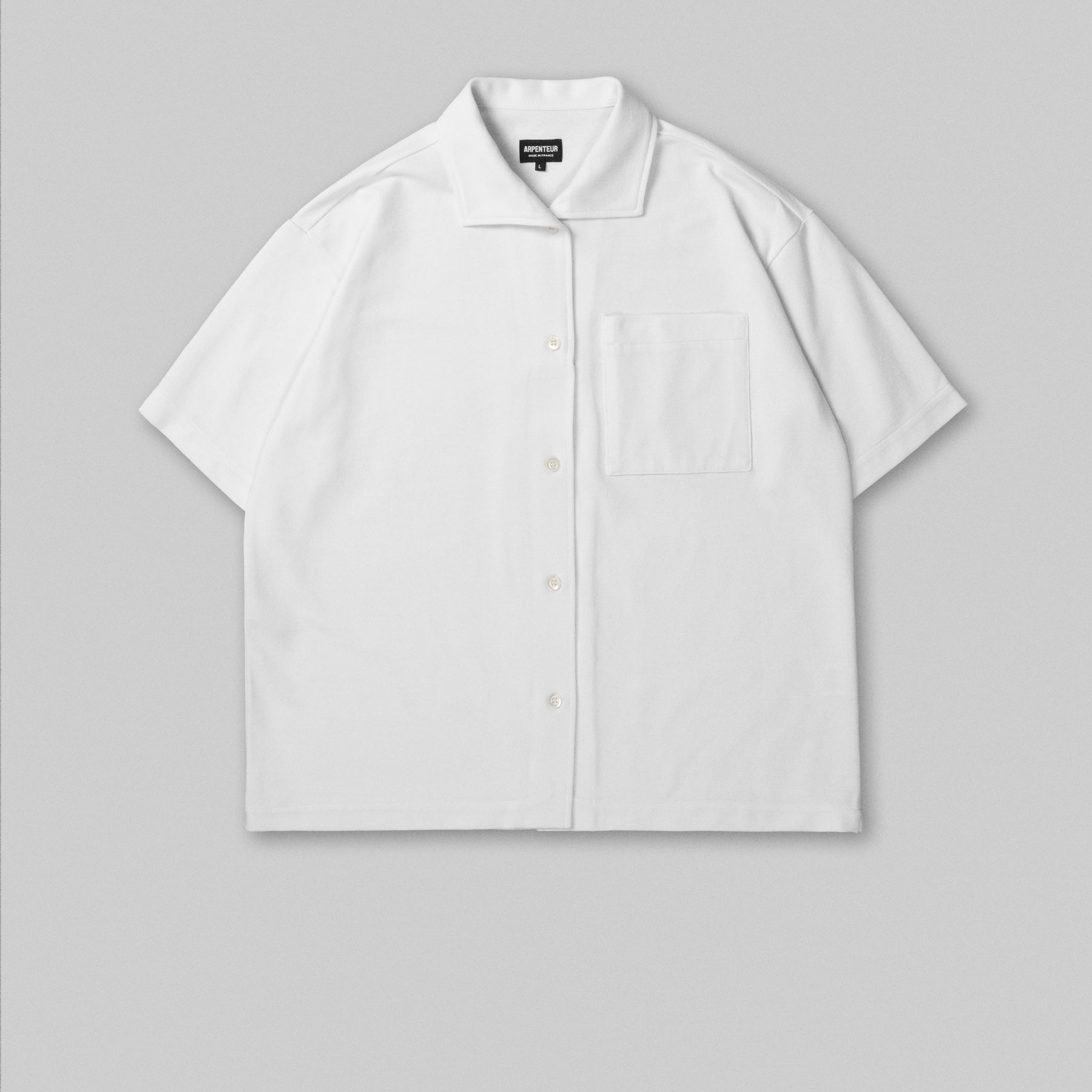 CORAL short sleeve shirt by Arpenteur in White color