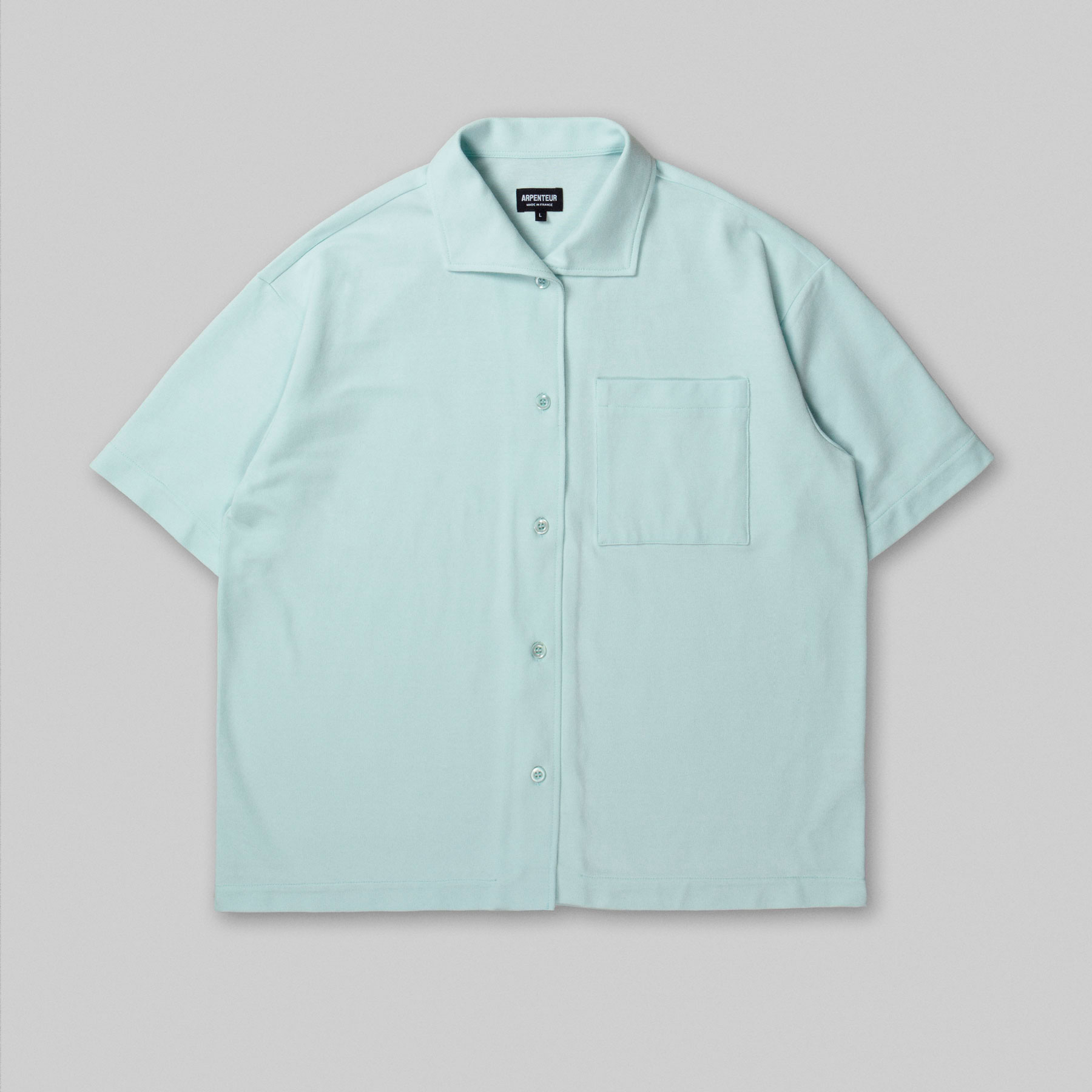 CORAL short sleeve shirt by Arpenteur in Pale cloud color