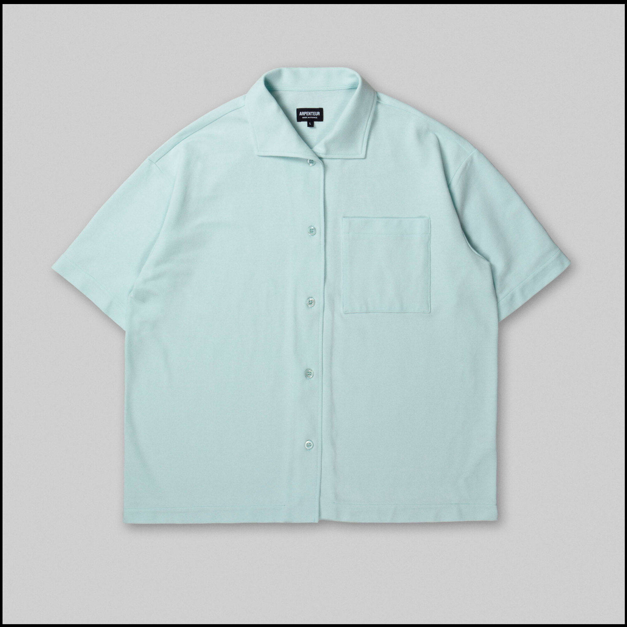 CORAL short sleeve shirt by Arpenteur in Pale cloud color