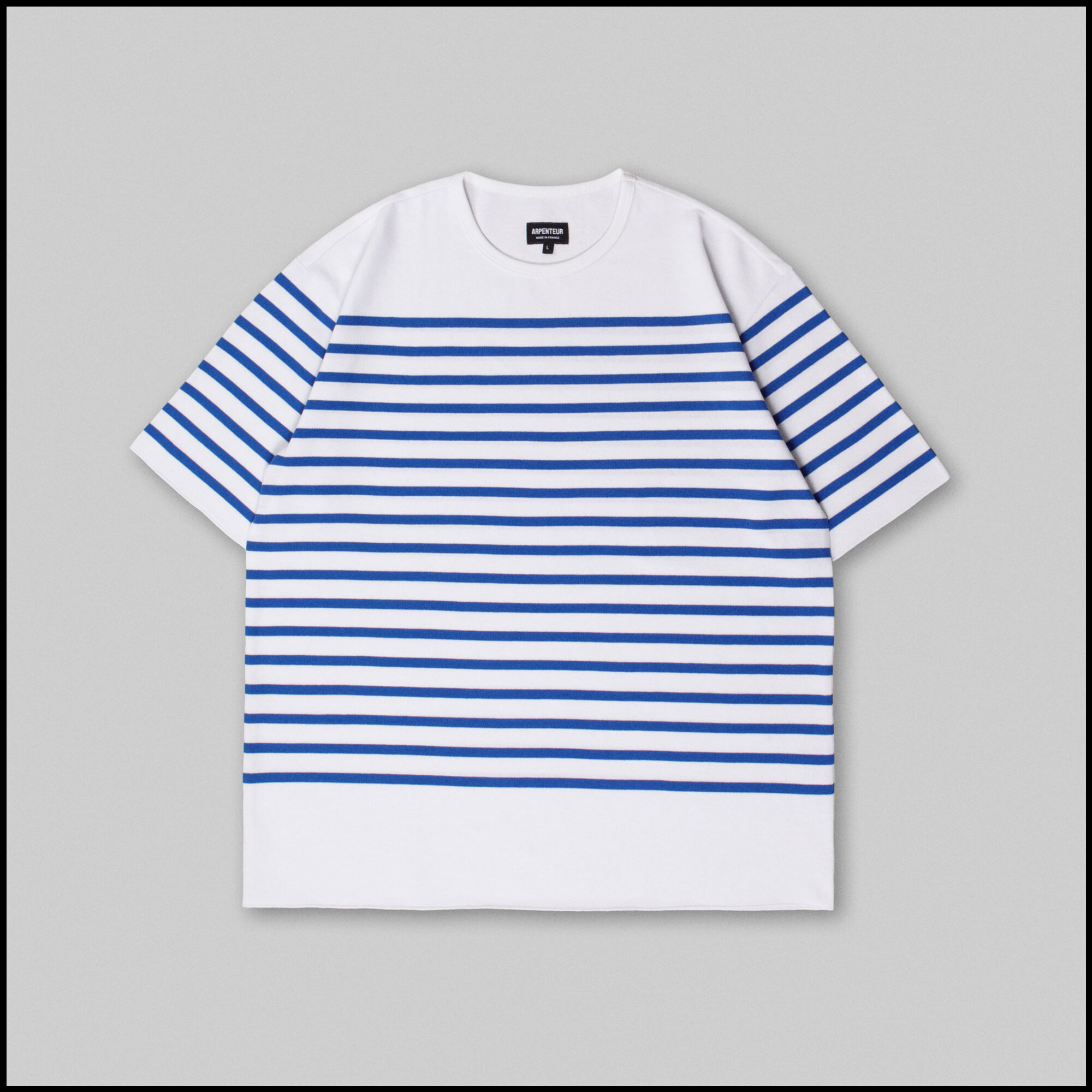 T-shirt PONTUS par Arpenteur en coloris Rayures Blanc/Bleu