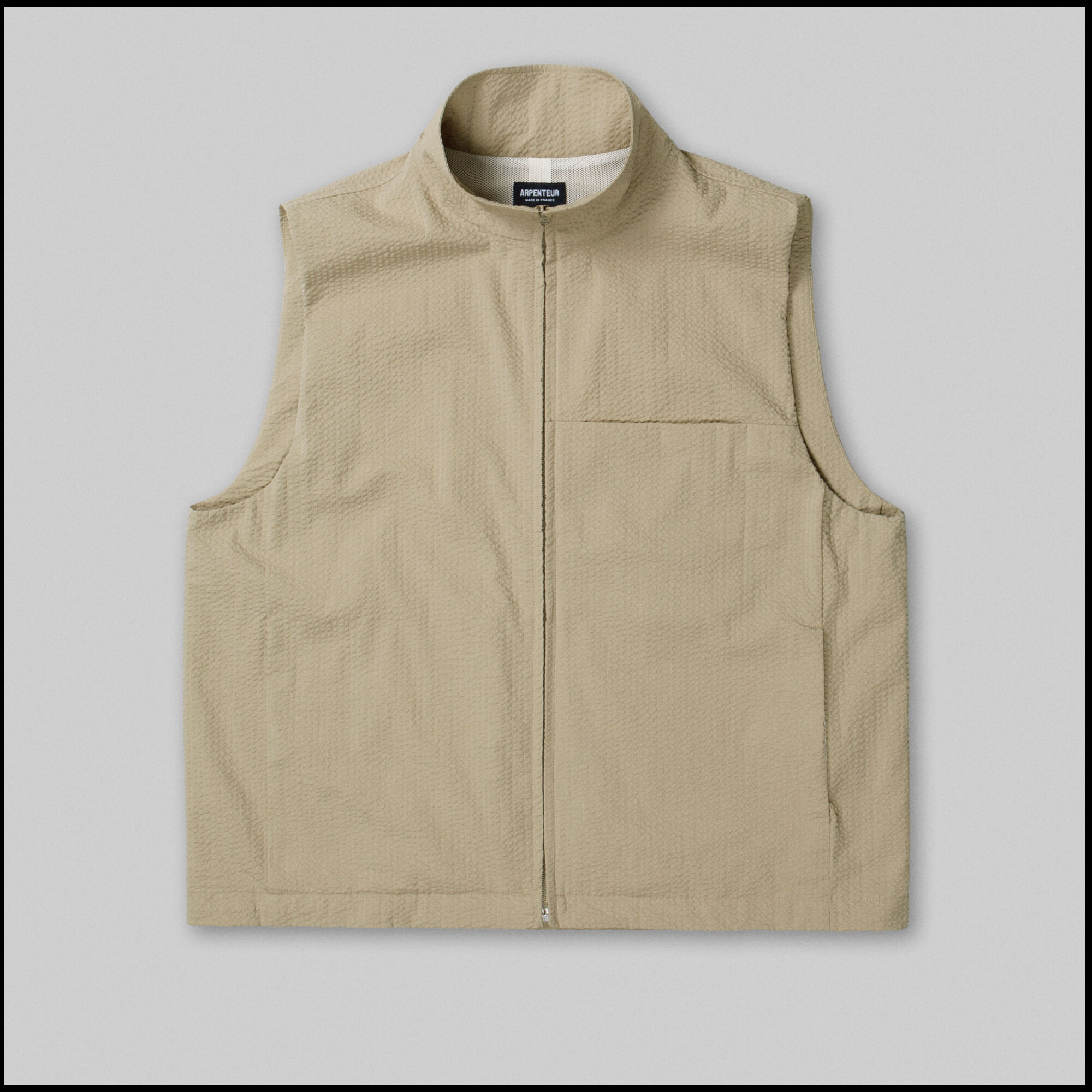 TRACK vest by Arpenteur in Sand color