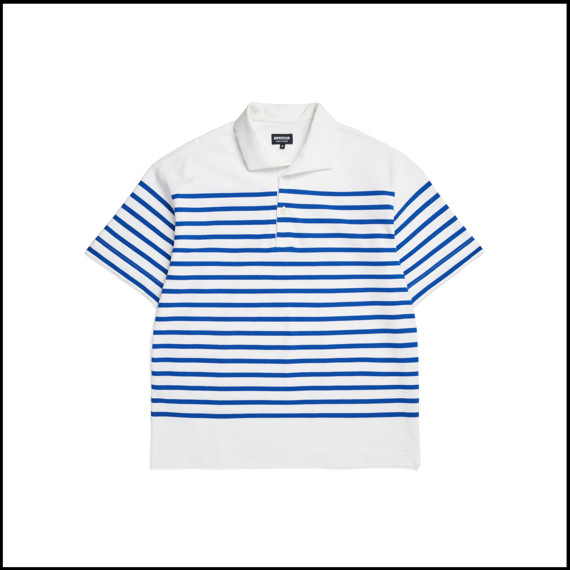 Polo - Rayures Blanc/Bleu roy - PE25 / Arpenteur