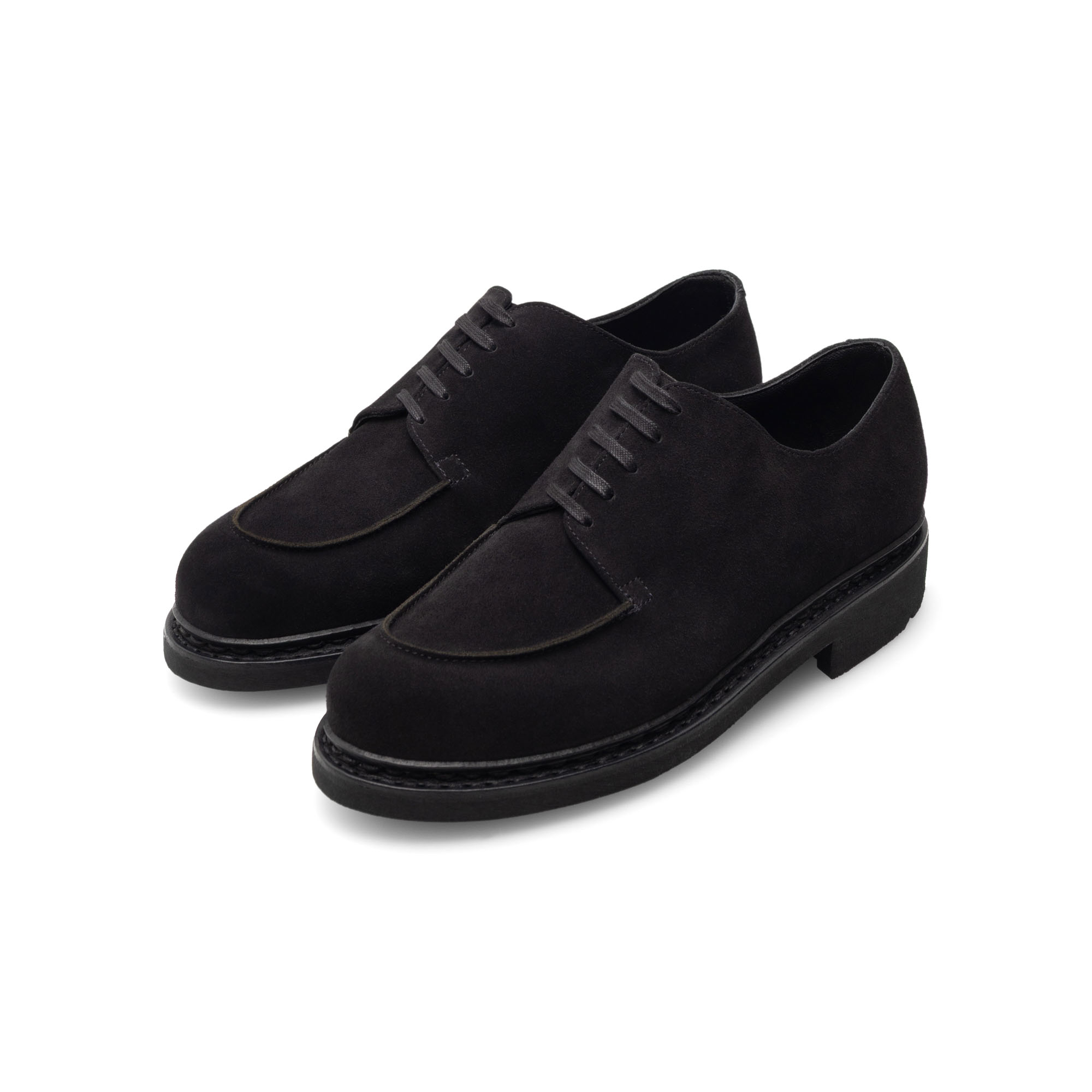 Chaussures MIRAGE par Arpenteur, Coloris Veau velours Noir