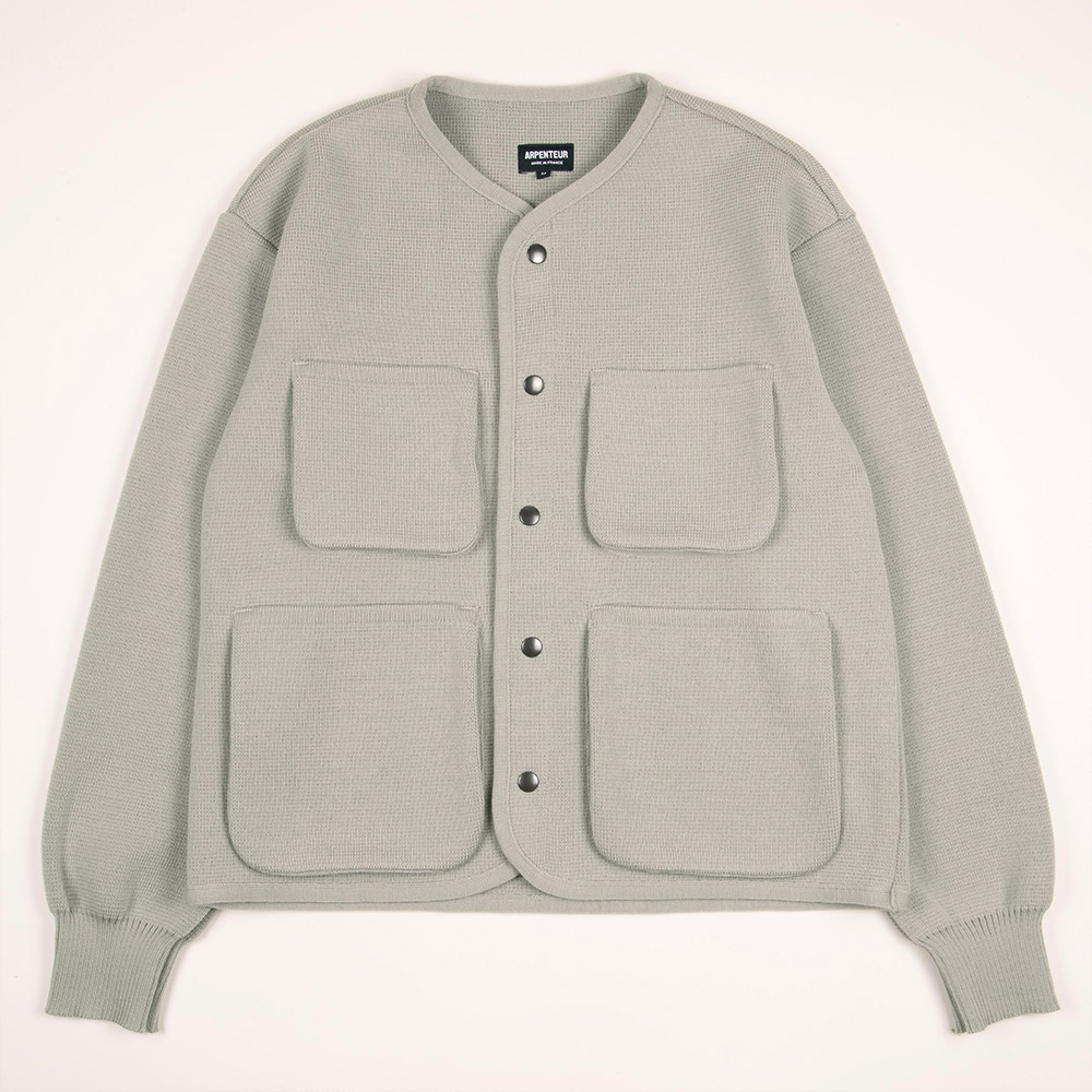 GEORGE cardigan in Mint grey color by Arpenteur