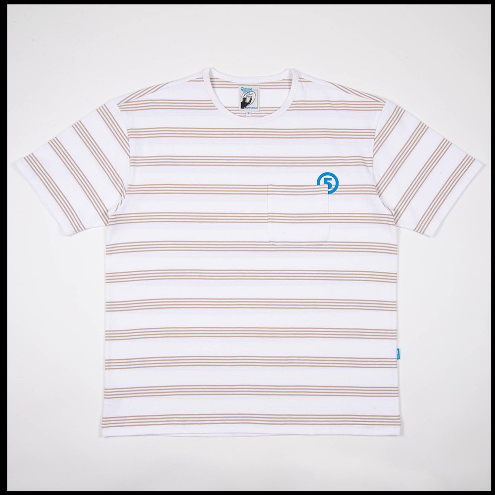 T-shirt MATCH coloris Blanc / Sable par Arpenteur et Gimme Five