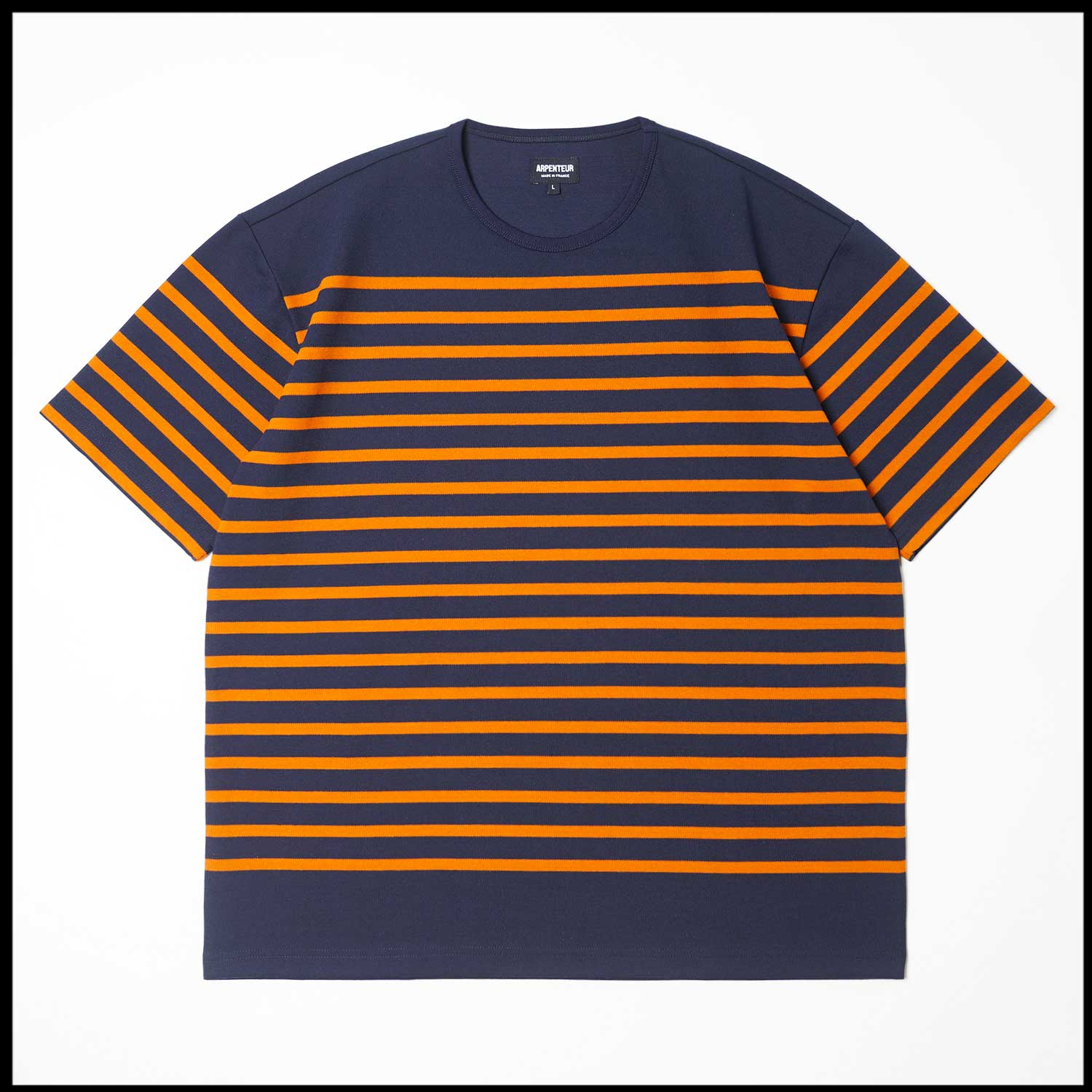 T-shirt RACHEL coloris Marine Orange par Arpenteur