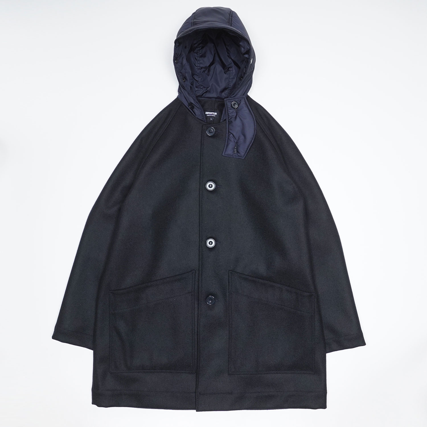 MEVI coat in Midnight blue color by Arpenteur