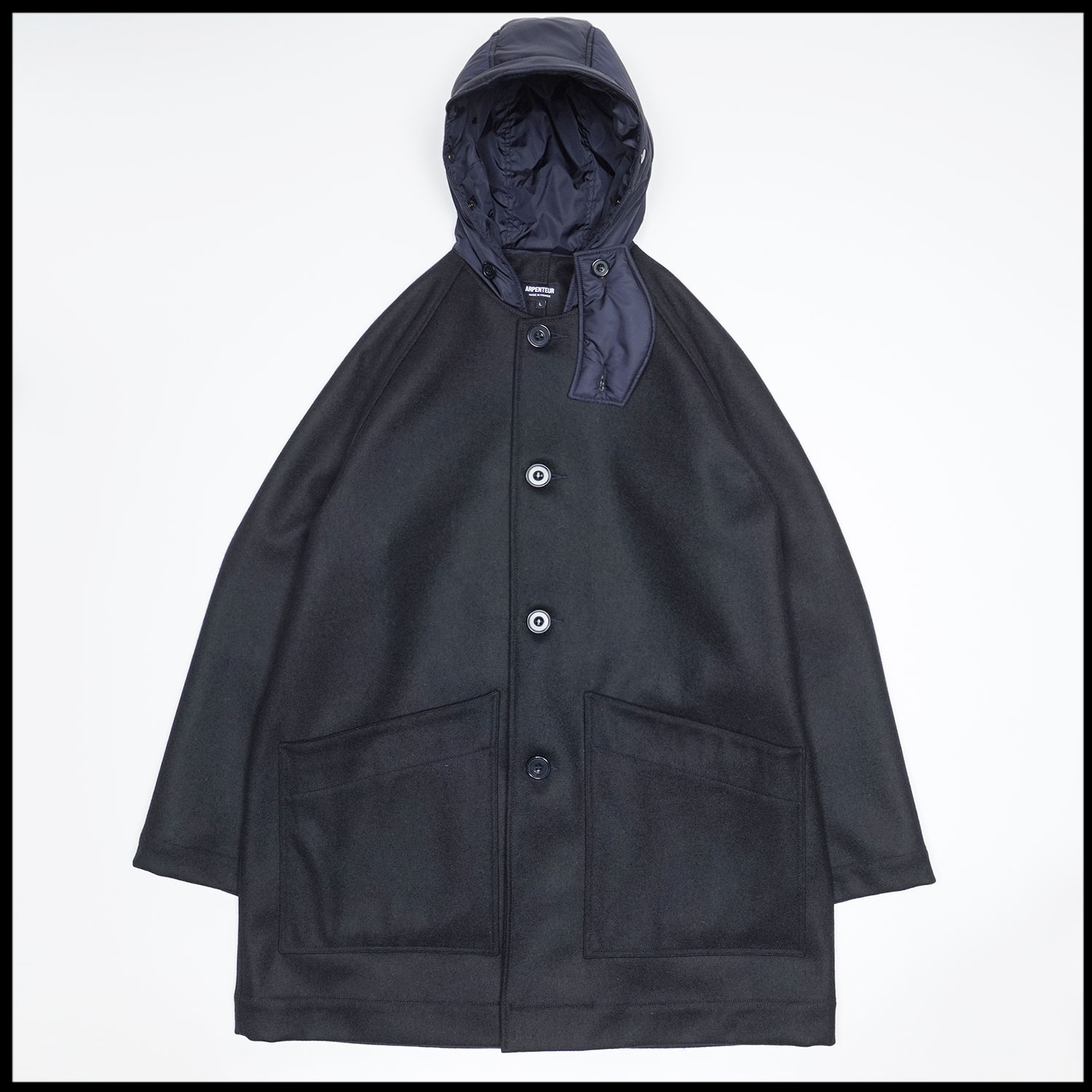 MEVI coat in Midnight blue color by Arpenteur