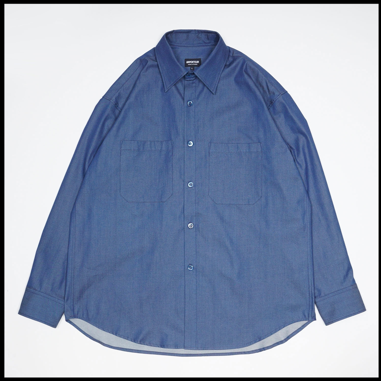 DORIS shirt in Indigo blue color by Arpenteur