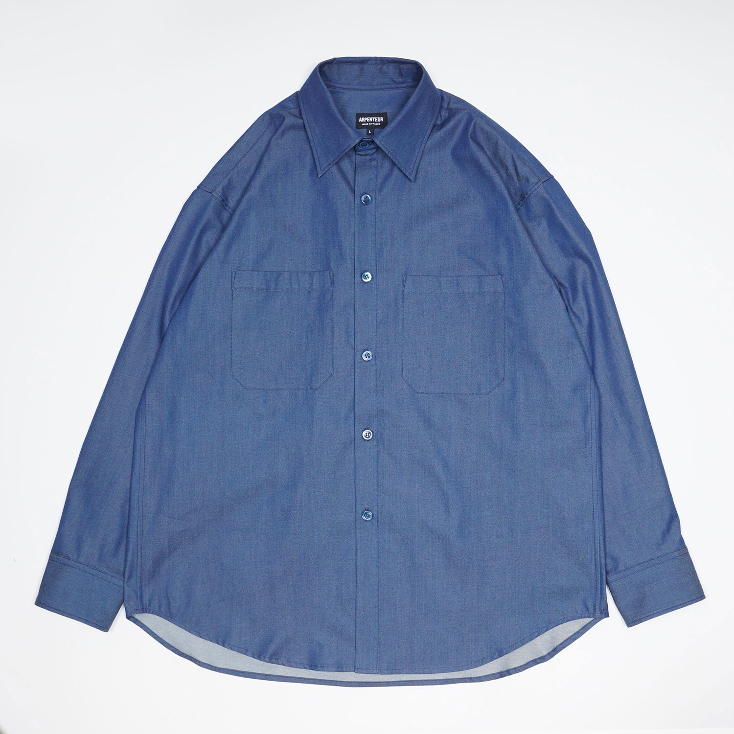 DORIS shirt in Indigo blue color by Arpenteur