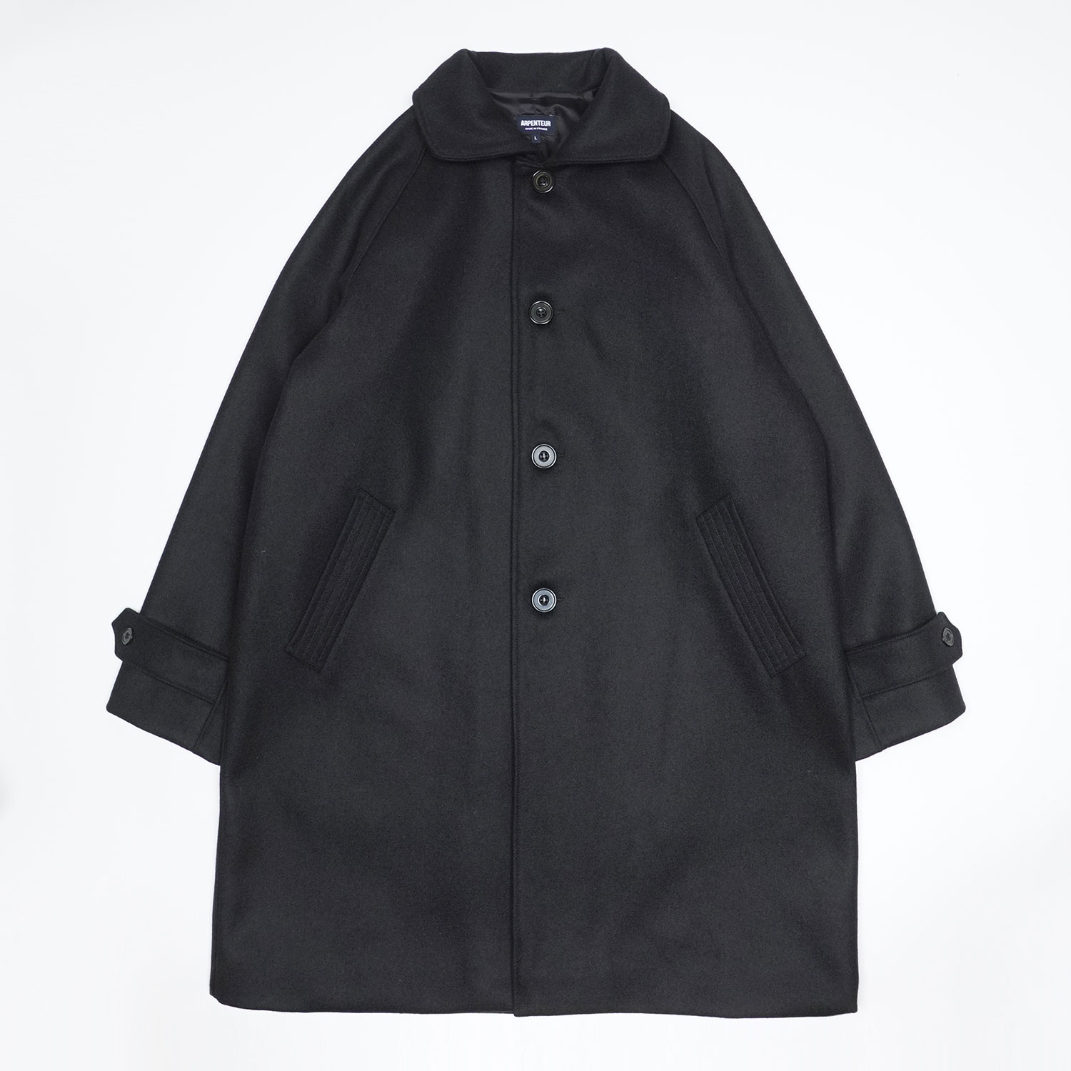 UTILE W coat in Black color by Arpenteur