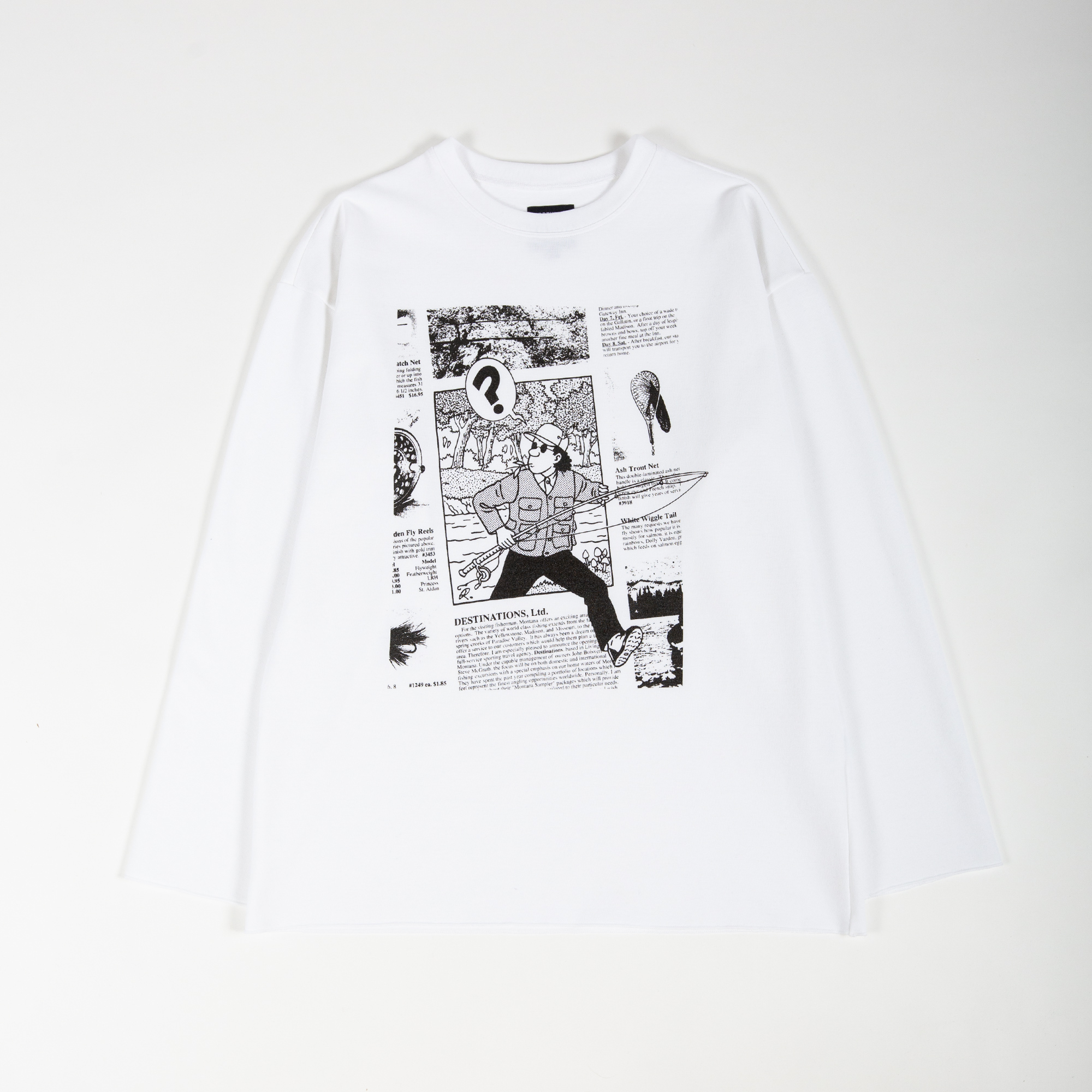 GRAPHIQUE t-shirt by Arpenteur for Nepenthes NY color White