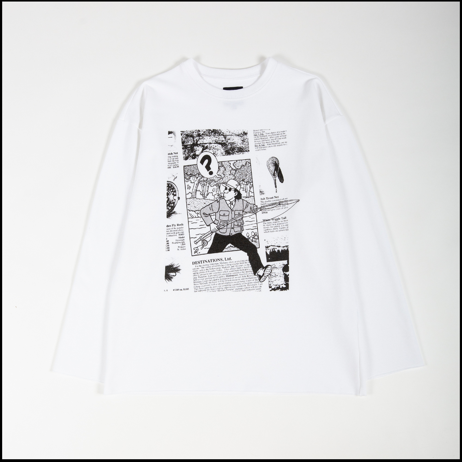 GRAPHIQUE t-shirt by Arpenteur for Nepenthes NY color White