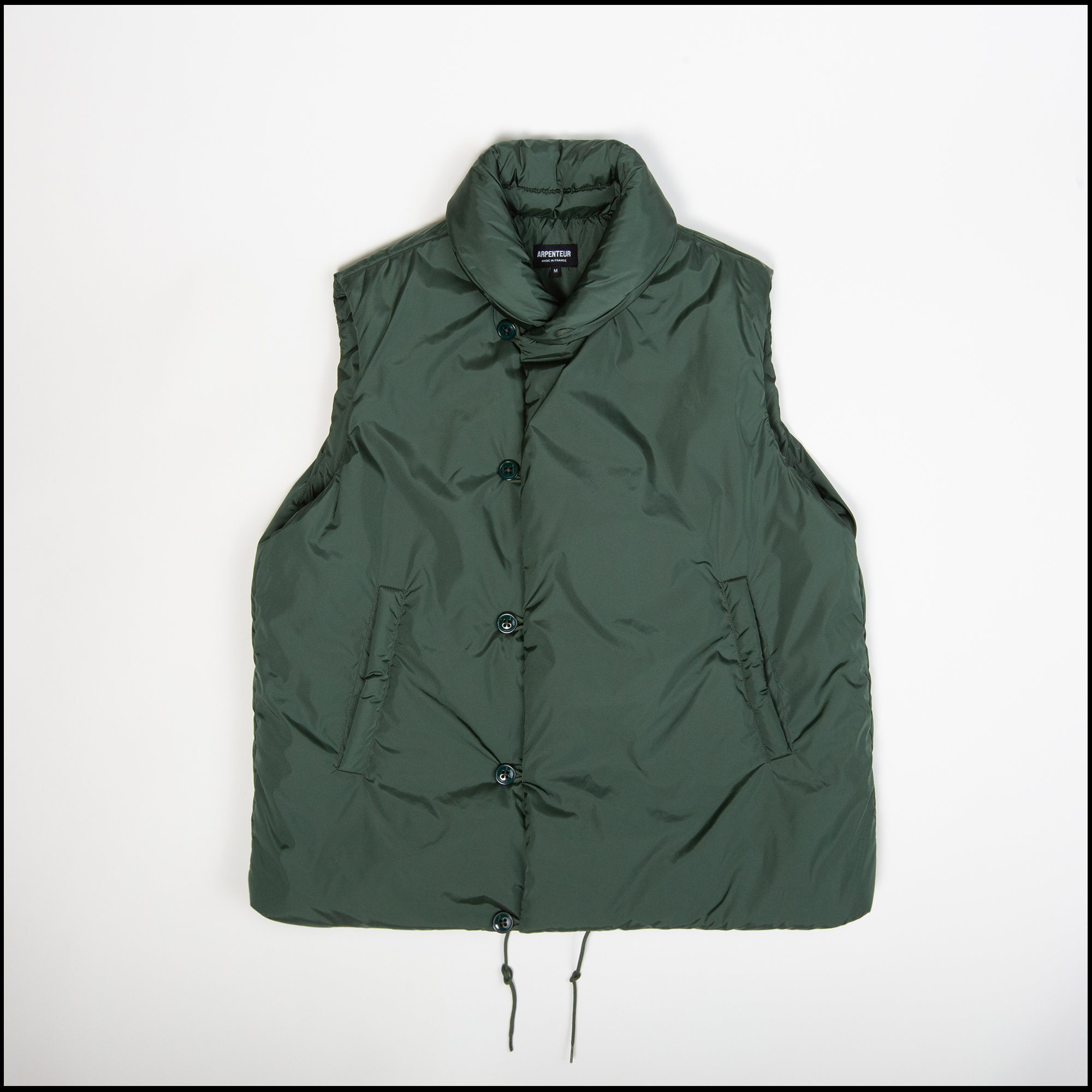 LOFT VEST IN EMERALD COLOR BY ARPENTEUR