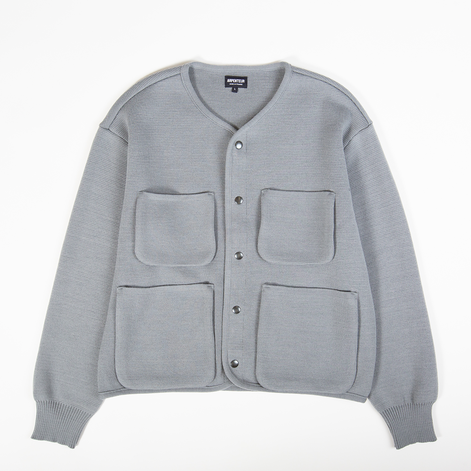 Cardigan GEORGE coloris Gris béton par Arpenteur