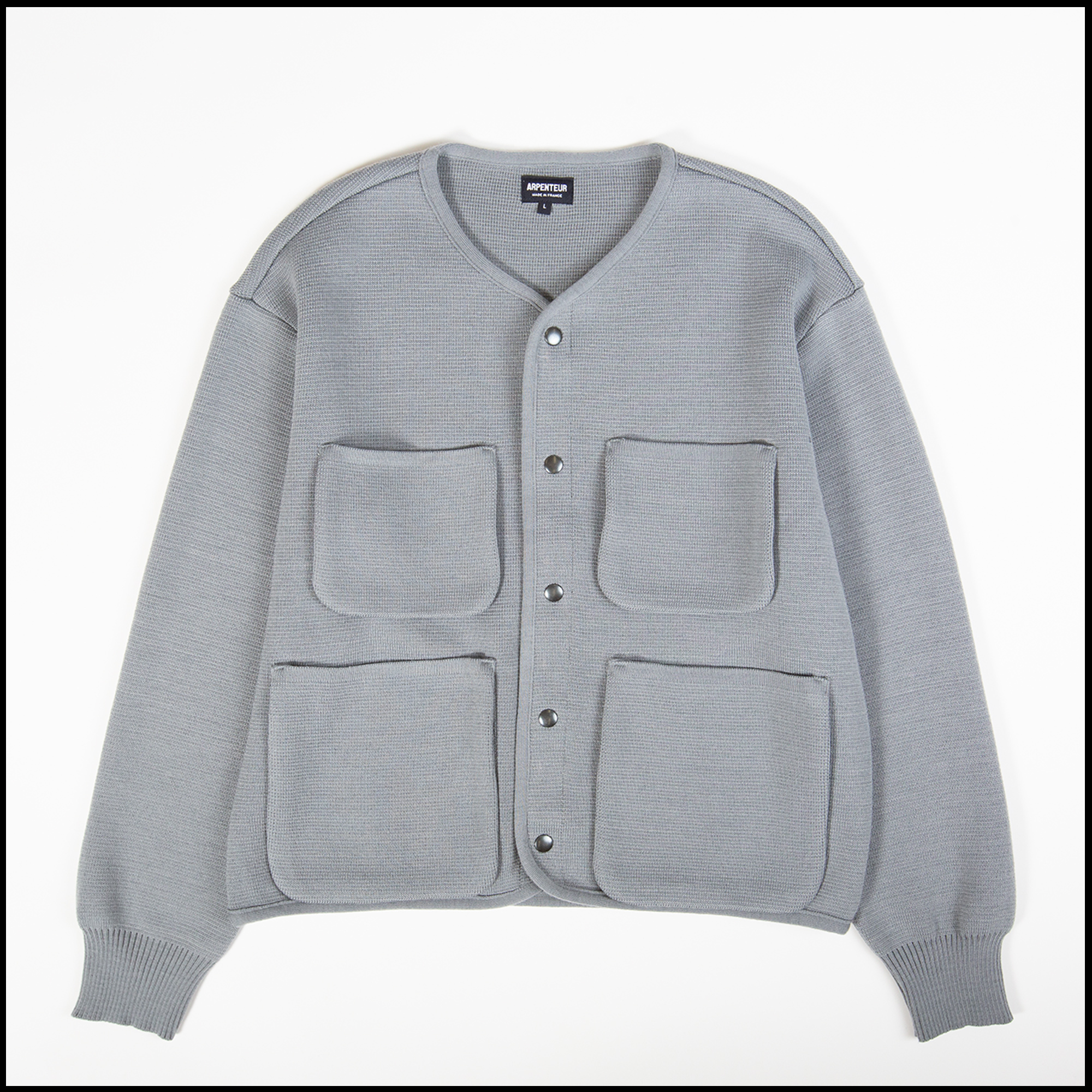 George cardigan in Concrete color by Arpenteur