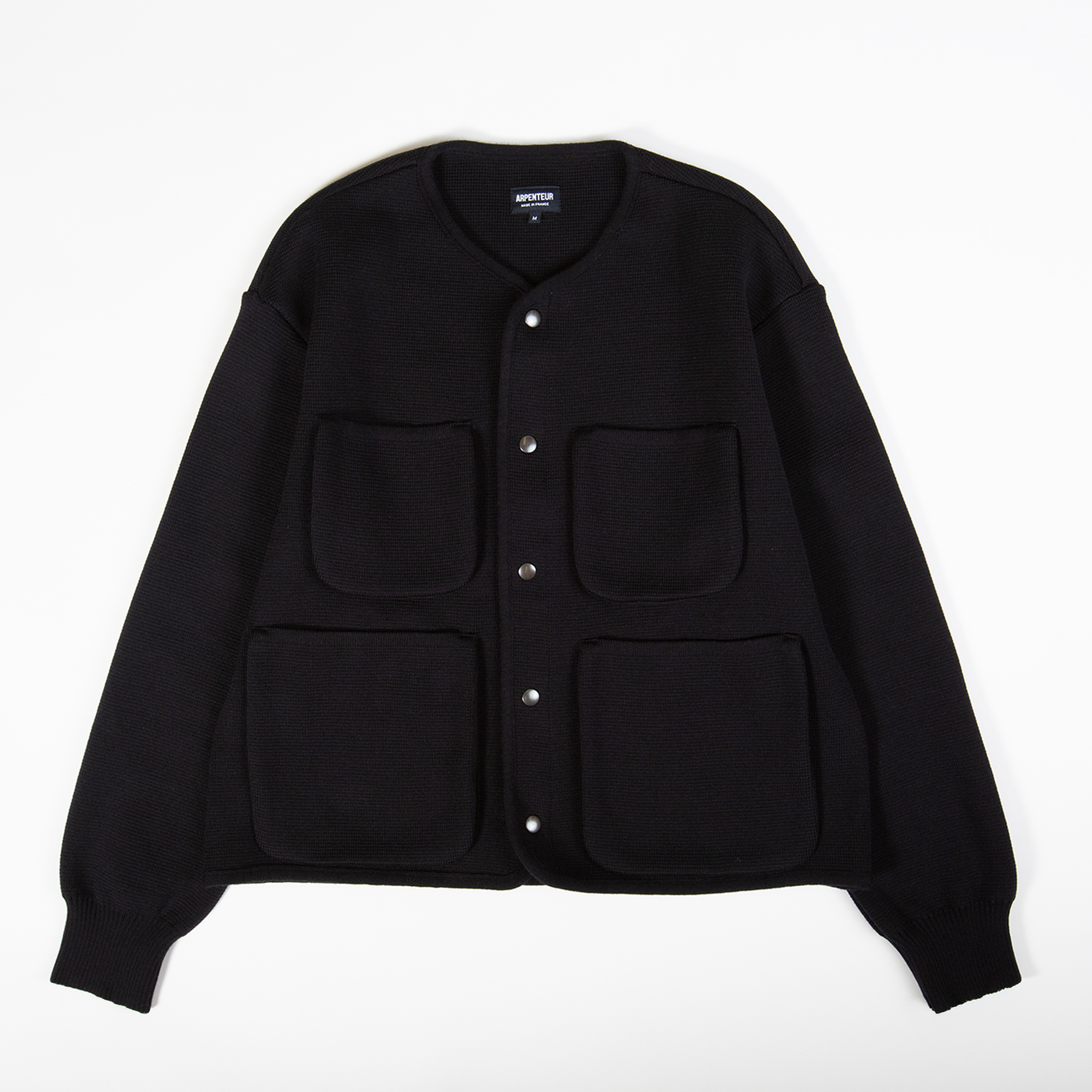 George cardigan in Black color by Arpenteur