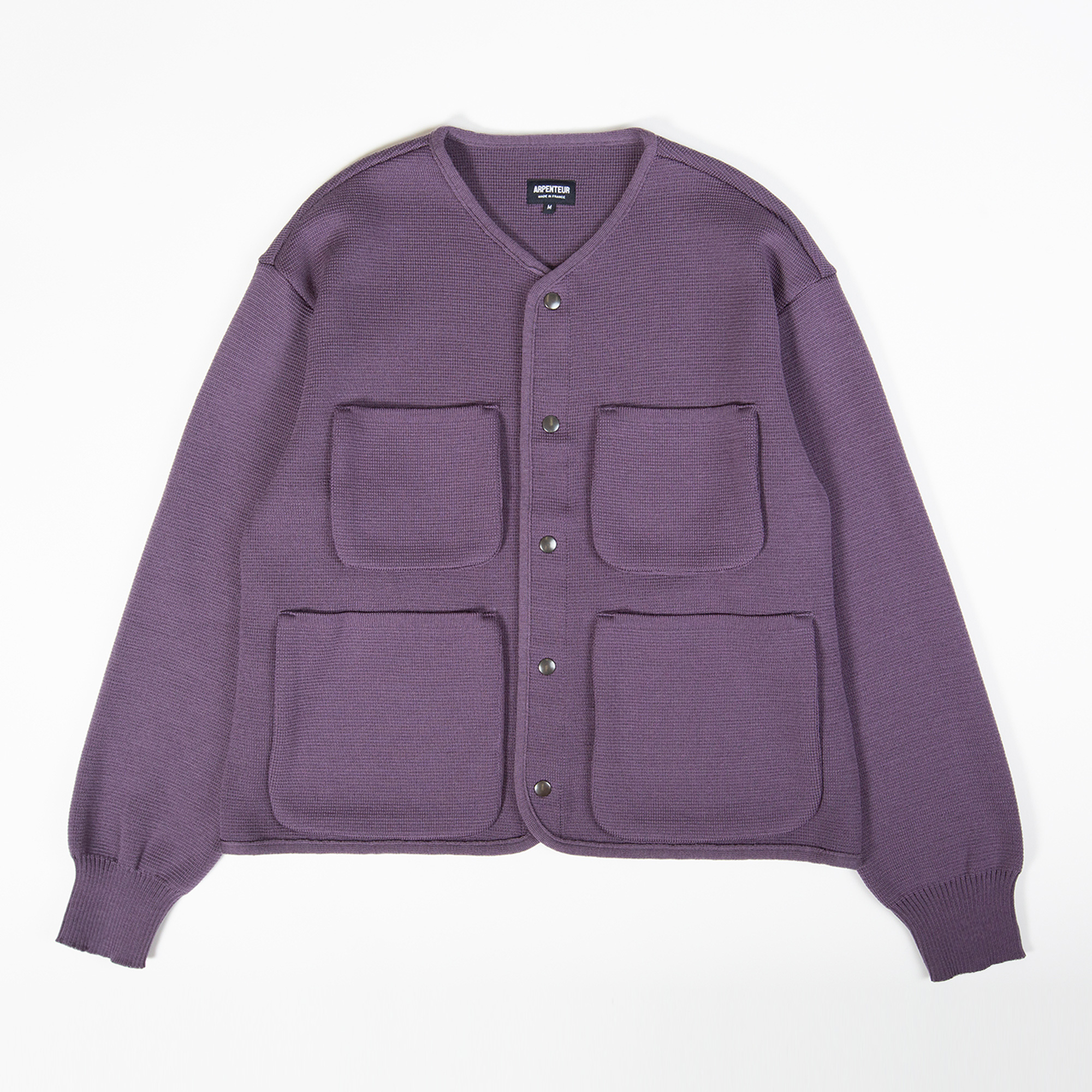 Cardigan GEORGE coloris Violet par Arpenteur