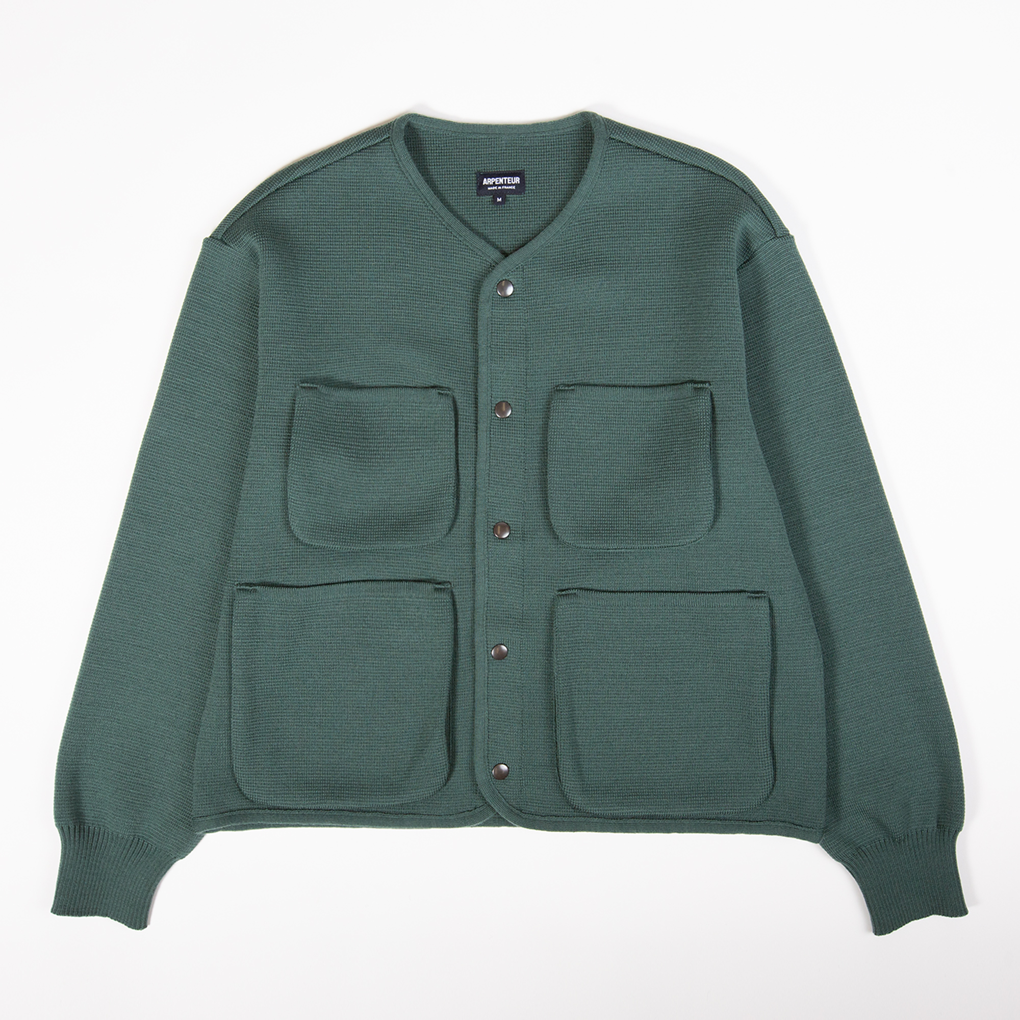 George cardigan in Emerald color by Arpenteur