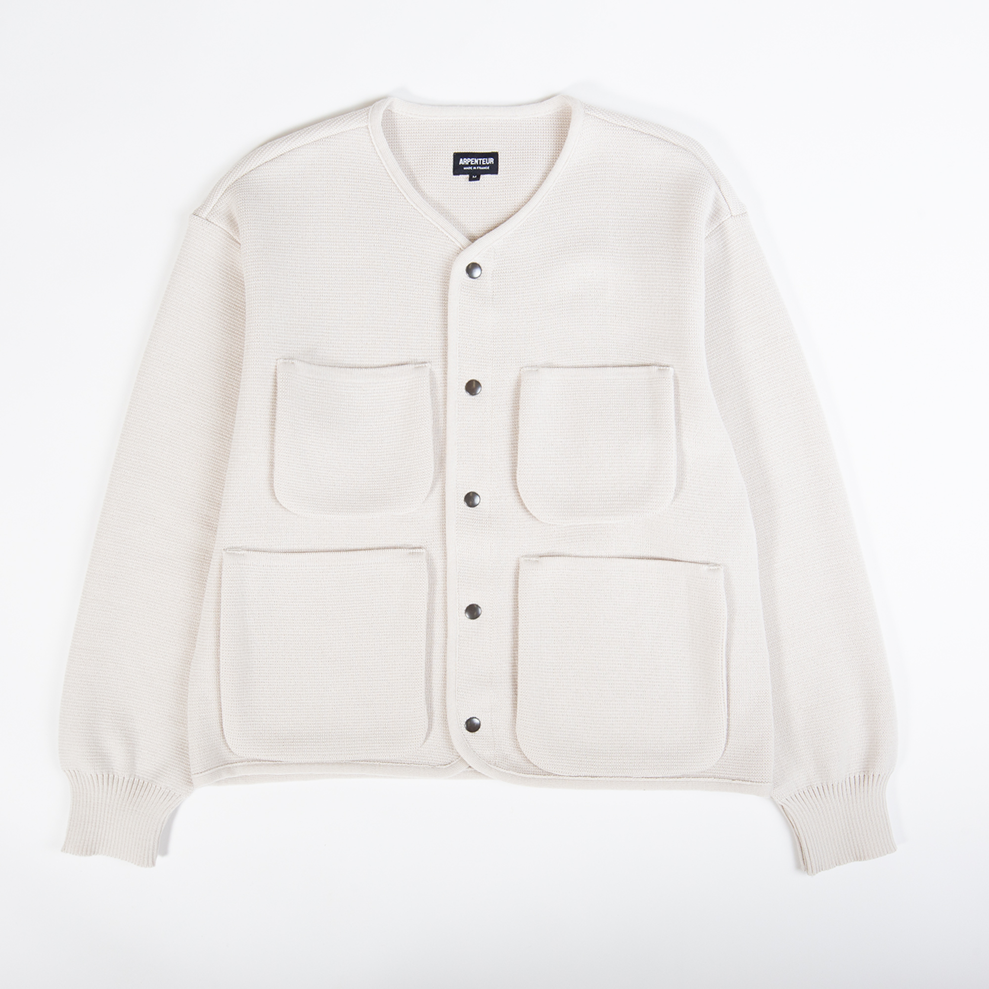 Cardigan GEORGE coloris Crème par Arpenteur