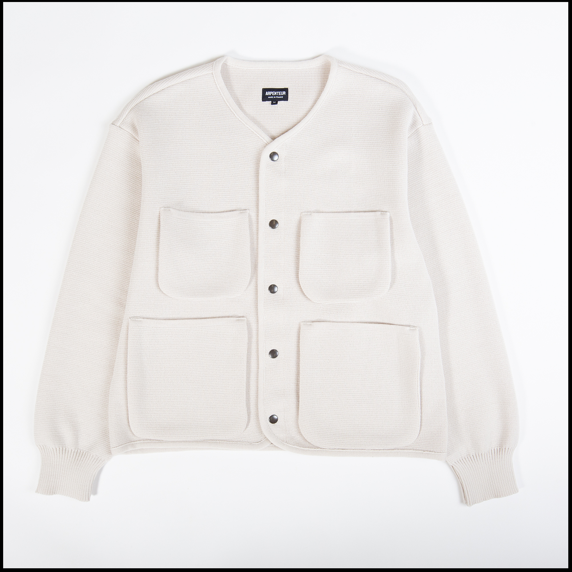 Cardigan GEORGE coloris Crème par Arpenteur