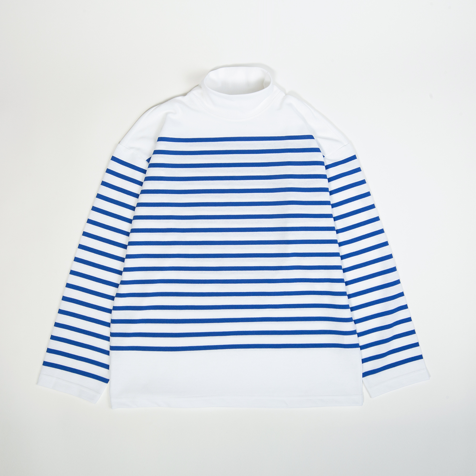 T-shirt ORLO coloris Blanc rayé bleu roy par Arpenteur