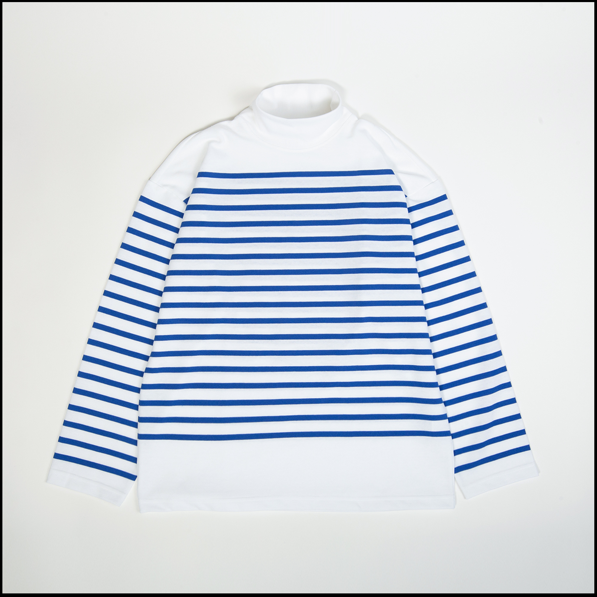 T-shirt ORLO coloris Blanc rayé bleu roy par Arpenteur