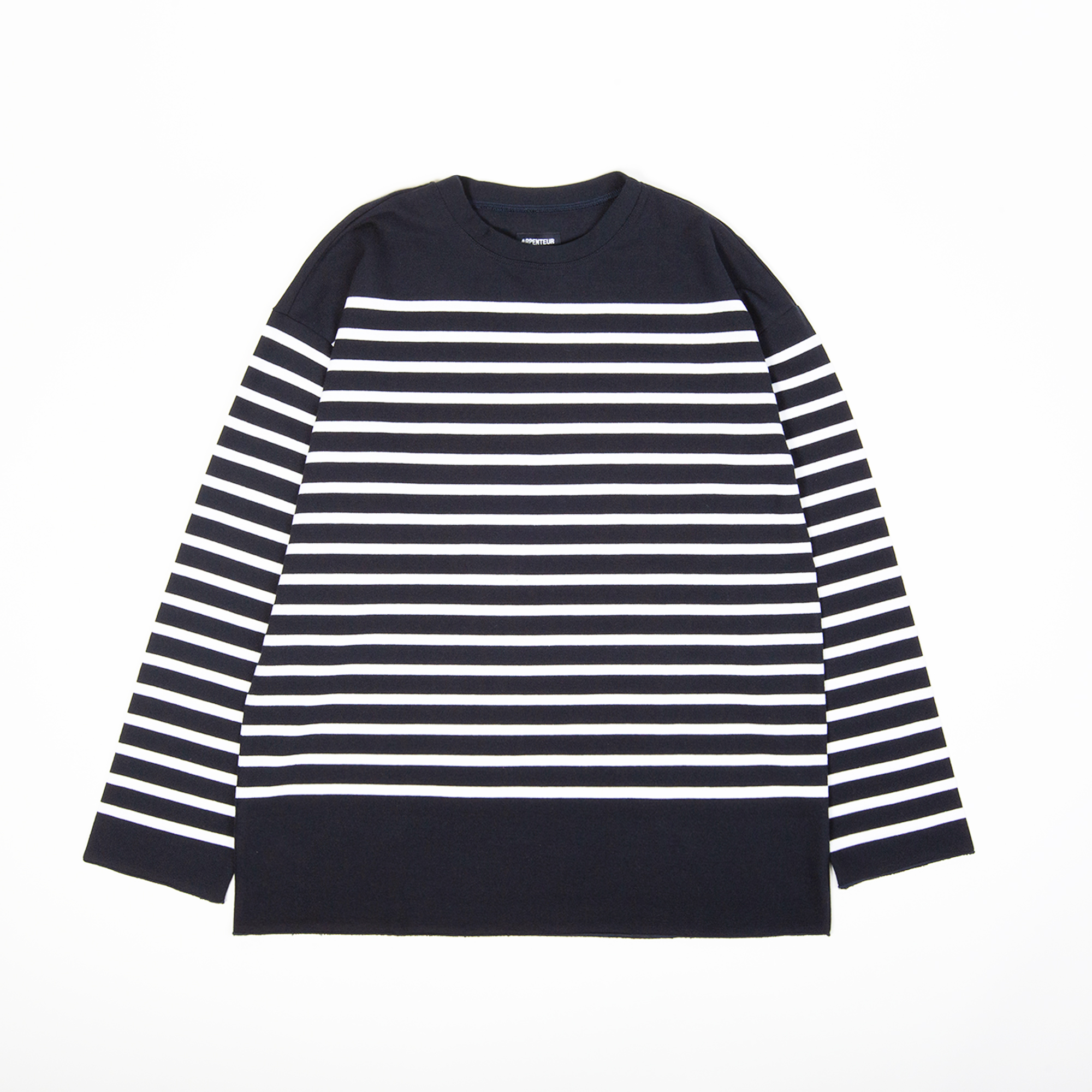 MARINE t-shirt in Midnight White stripes color by Arpenteur